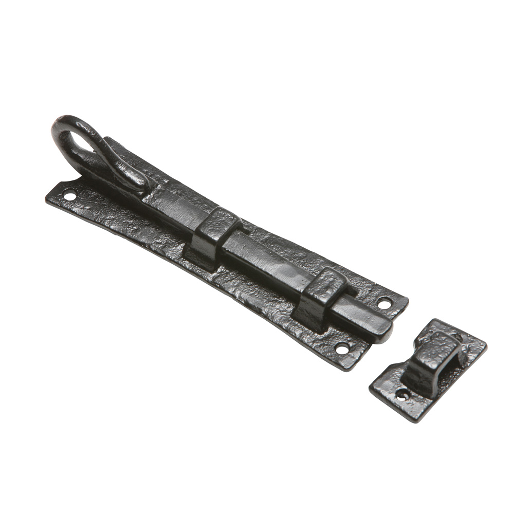 Kirkpatrick 1156-6 Bolt - Straight 6 Inch - Antique Black