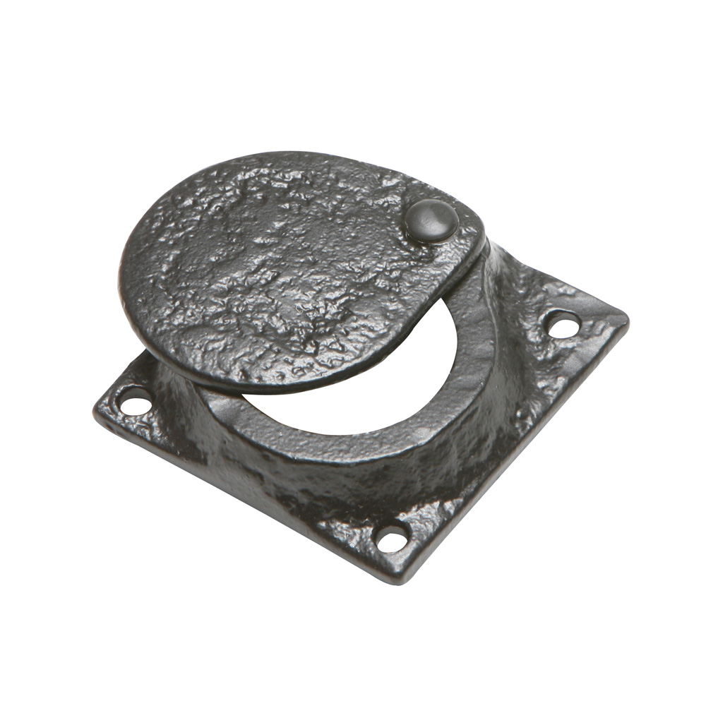 Kirkpatrick 1498 Square Cylinder Latch with Cover - Antique Black