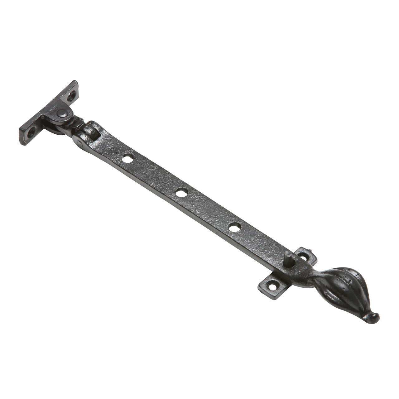 Kirkpatrick 1600 Casement Stay (12 inch) - Smooth Black