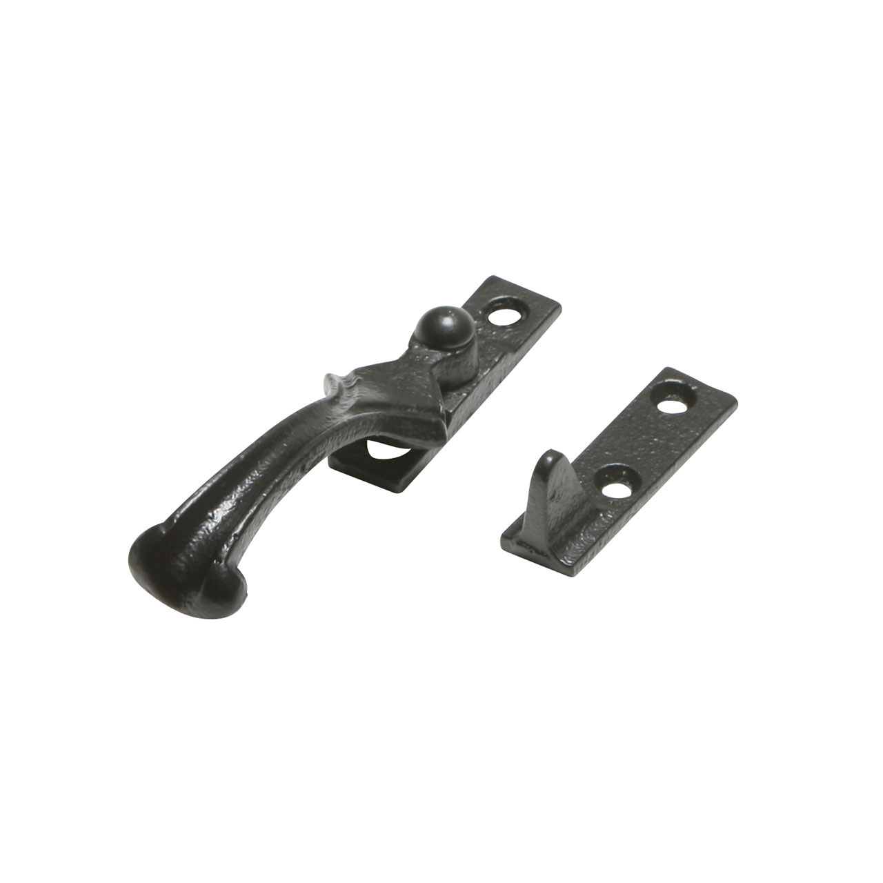 Kirkpatrick 2709 Casement Window Fastener - Wedge Plate - Smooth Black (Reversible)