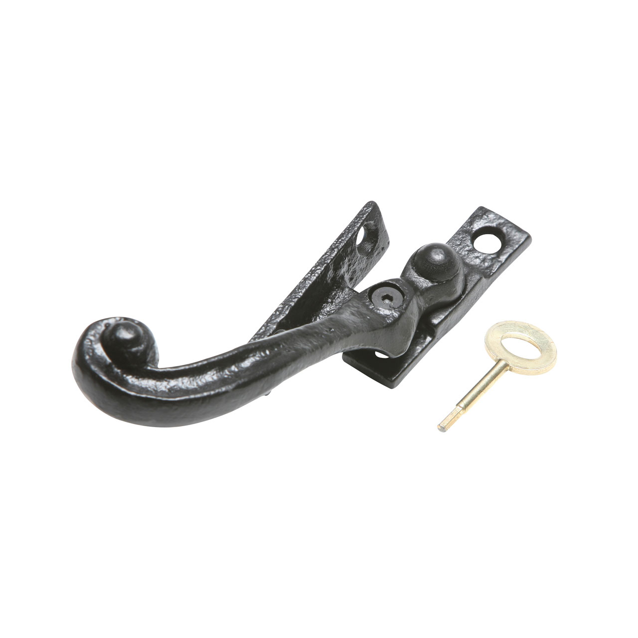 Kirkpatrick 1166 Casement Window Fastener (Locking) - Wedge Plate - Antique Black (Left Hand)