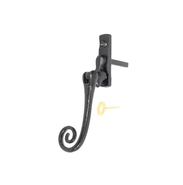 Kirkpatrick 1171-LH Lockable Espag Casement Fastener - Antique Black (Left Hand)