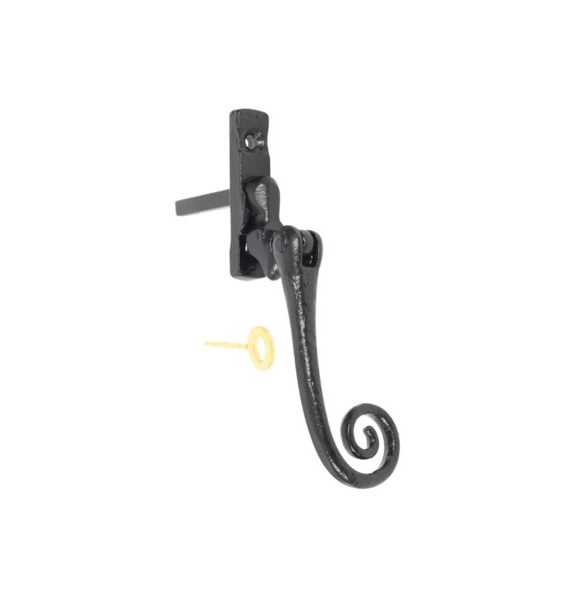 Kirkpatrick 1171-RH Lockable Espag Casement Fastener- Antique Black (Right Hand)