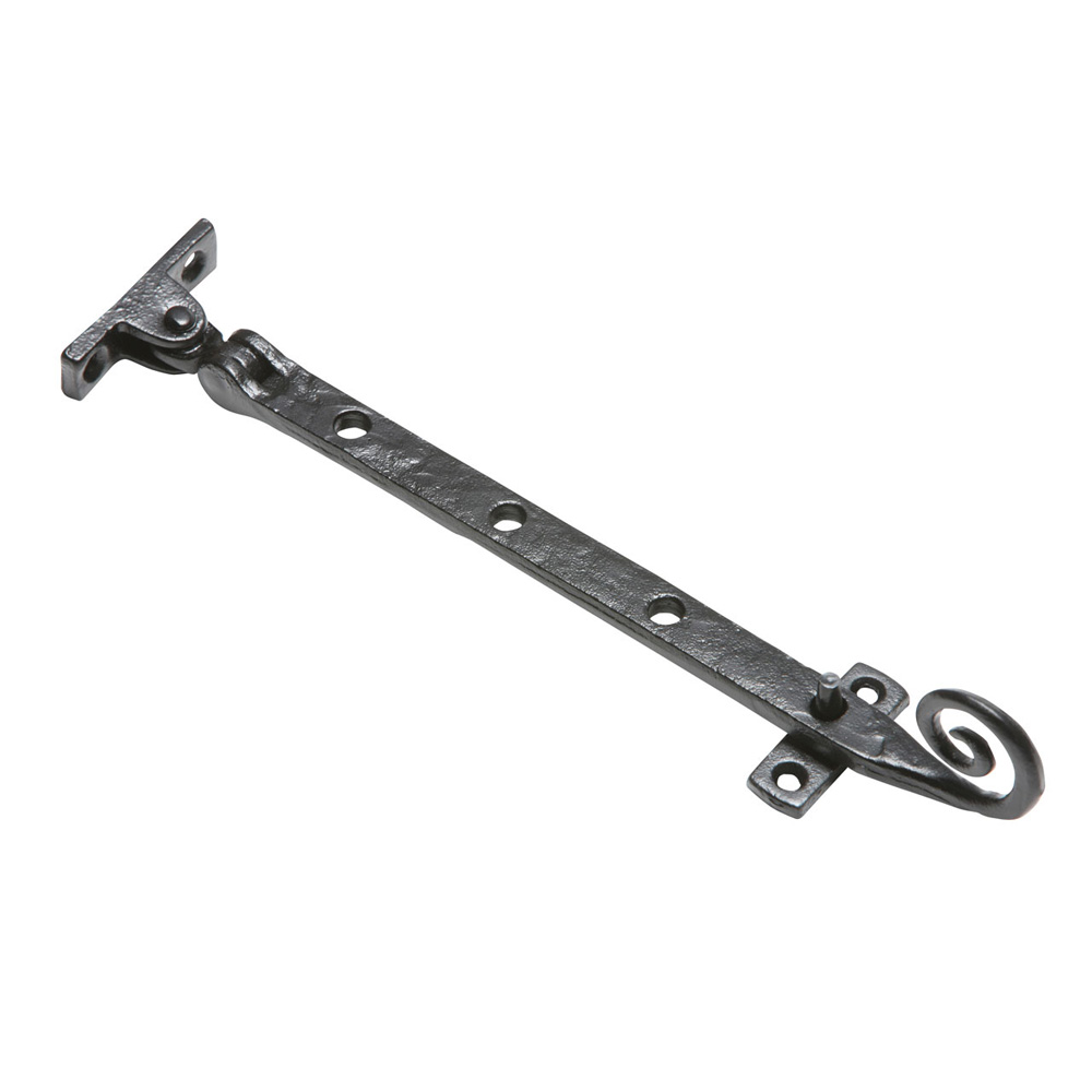Kirkpatrick 1180 Monkey Tail Casement Stay (8 inch) - Antique Black