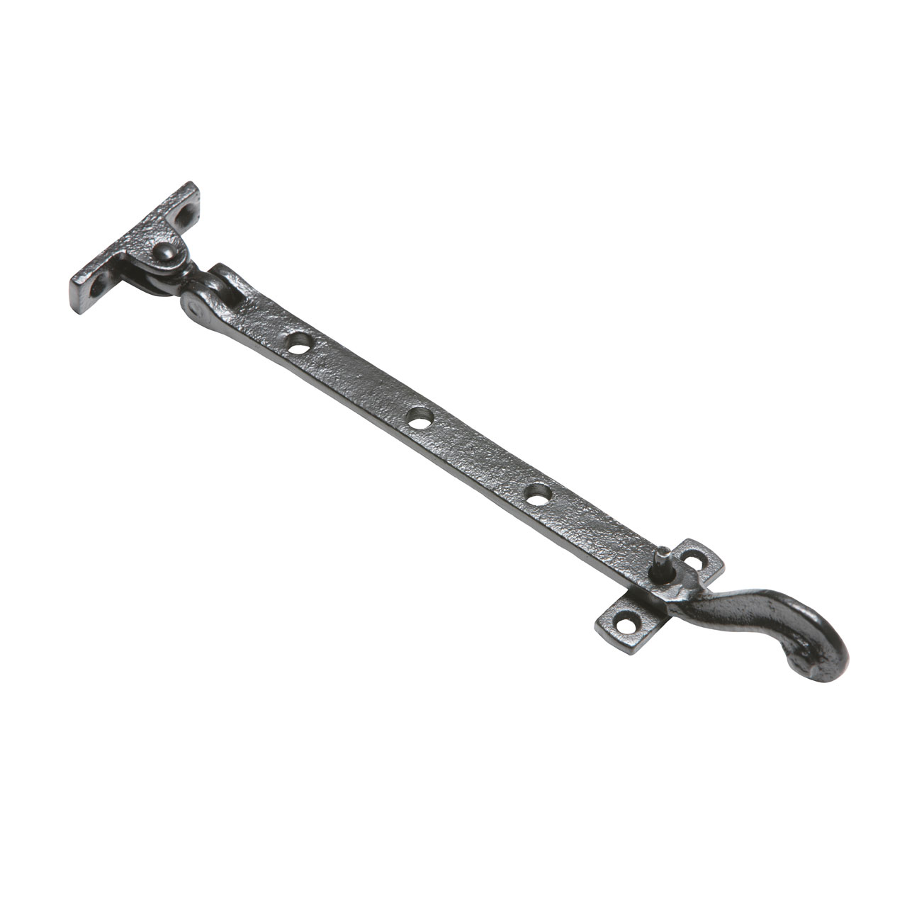 Kirkpatrick 858 Scroll Casement Stay (11 inch) - Smooth Black