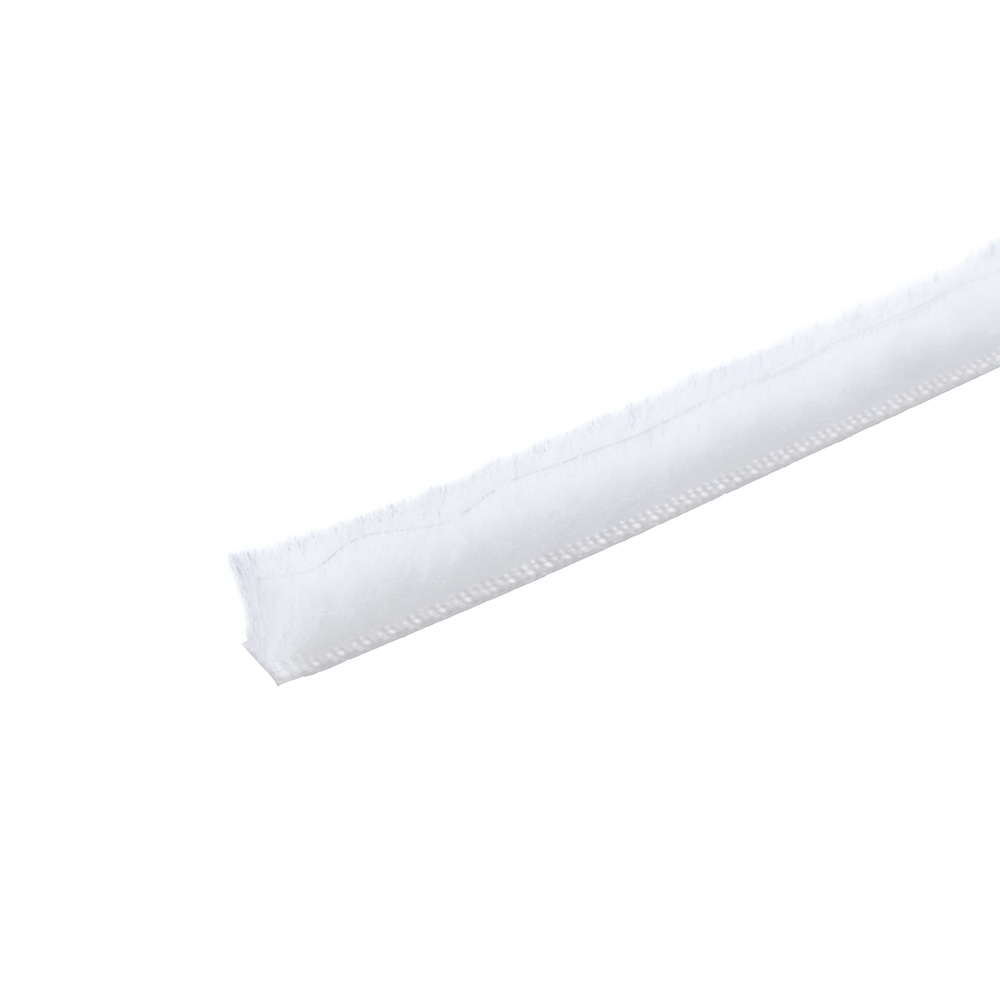 Brush Pile Seal - 4.8mm x 5mm (100m coil) - White (with fin)