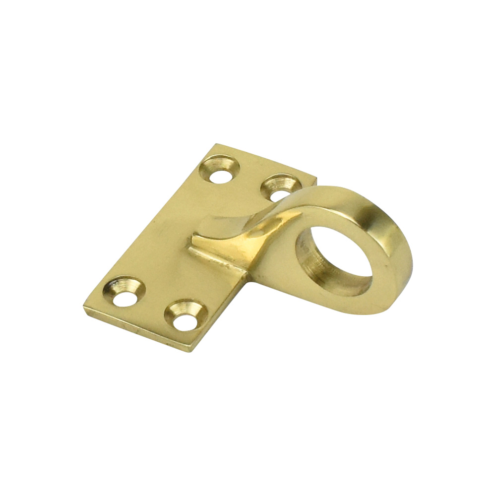 Sash Heritage Flat Sash Eye (Ornamental) - Polished Brass