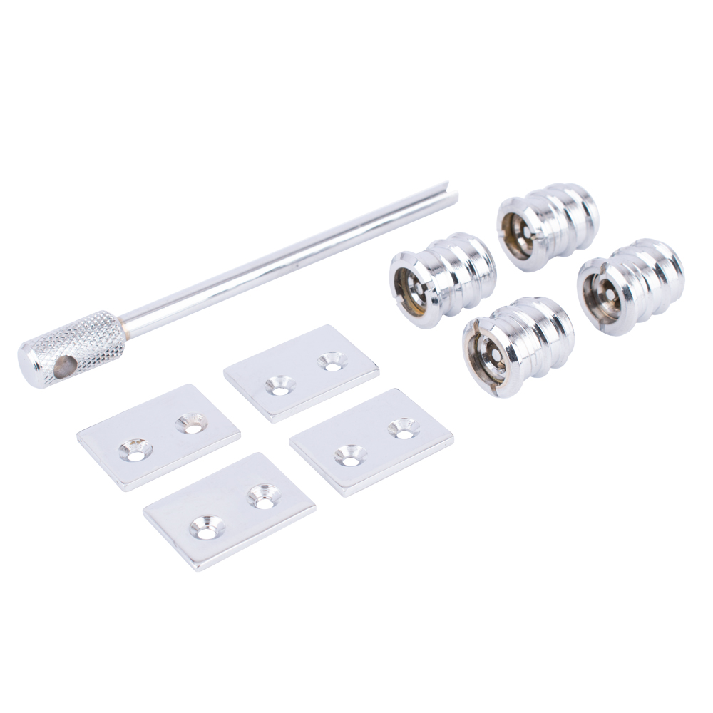 Sash Heritage Flush Sash Stop - 15mm (4 per pack) - Polished Chrome
