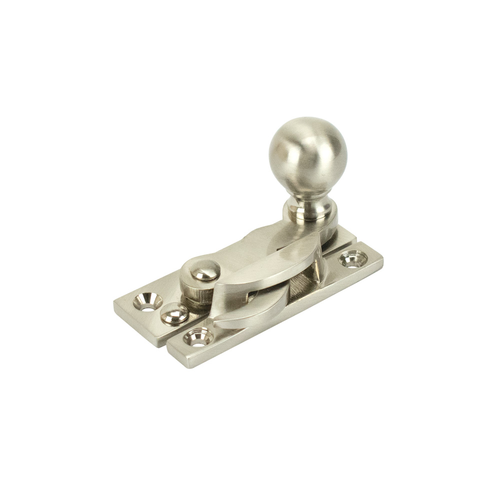 Sash Heritage Claw Fastener with Ball Knob (Non-Locking) - Satin Nickel