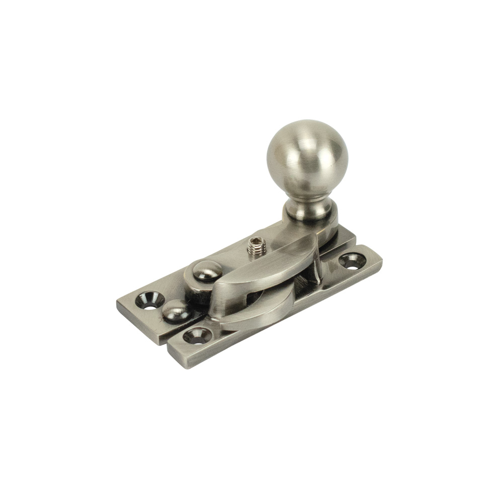 Sash Heritage Claw Fastener with Ball Knob (Locking) - Antique Nickel