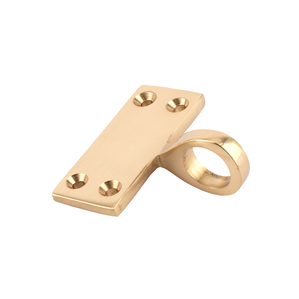 Sash Heritage Flat Sash Eye - Polished Brass