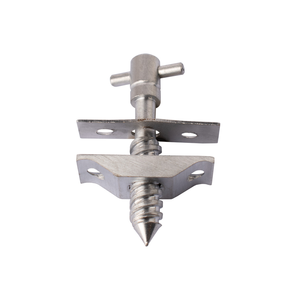 Simplex Brass Baton Rod Screw Extra Long (52mm) - Satin Chrome