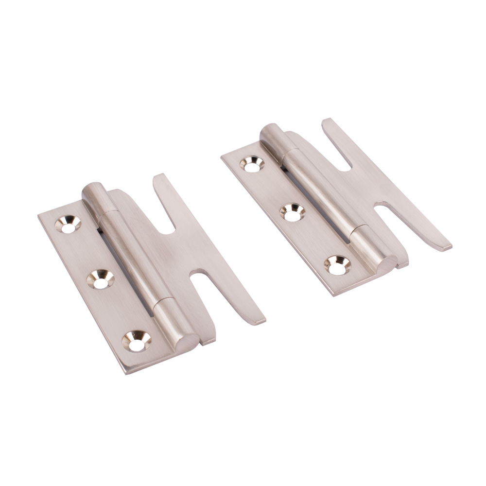 Simplex Solid Brass Standard Hinges (Sold in Pairs) - Satin Nickel