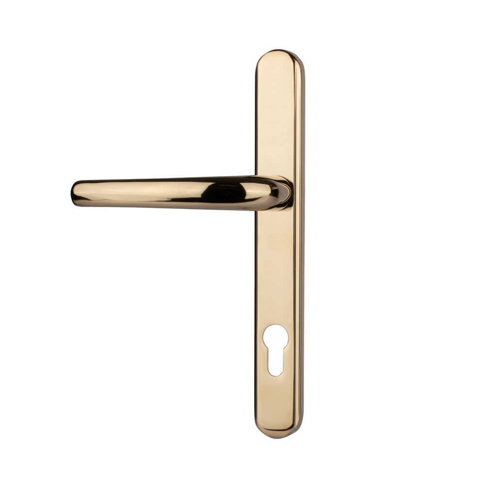 SOX Stainless Steel Long Backplate Door Handle (92mm) - PVD Gold