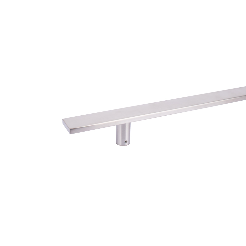 SOX 316 Single Flat Inline T-Bar Pull Handle Stainless Steel - 600mm