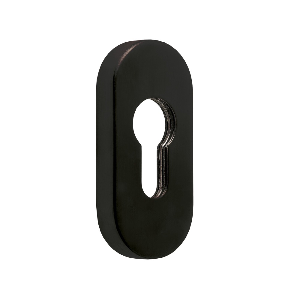 SOX 316 Oval Euro Escutcheon - Black