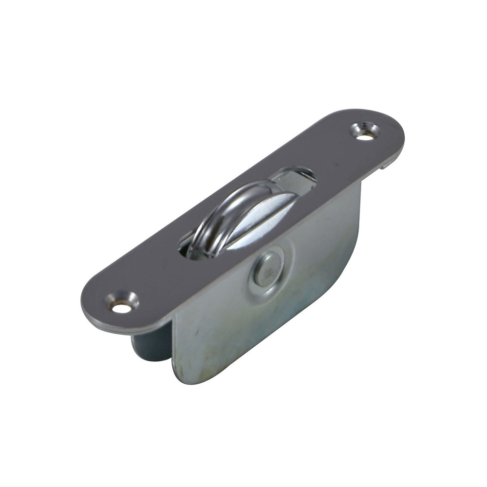 1 3/4 Inch Radius End Sash Pulley - Polished Chrome