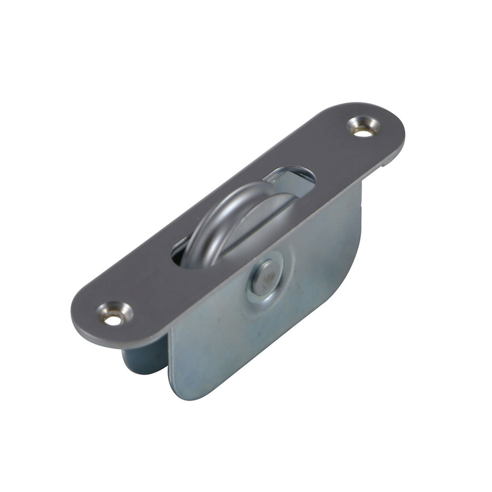 1 3/4 Inch Radius End Sash Pulley - Satin Chrome