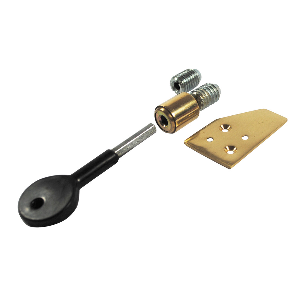 Sash Window Stop (19mm) - Polished Brass