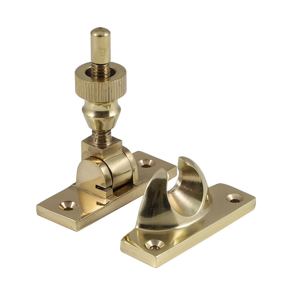 Non-Locking Brighton Sash Fastener - Polished Brass