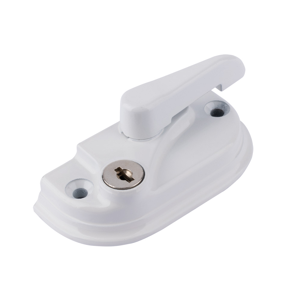 Timber Series Modern Cam Lock - White