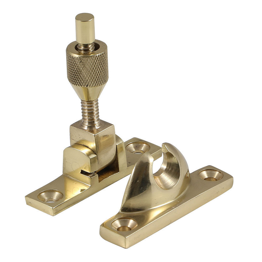 Narrow Brighton Sash Fastener (Non-Locking) - Polished Brass