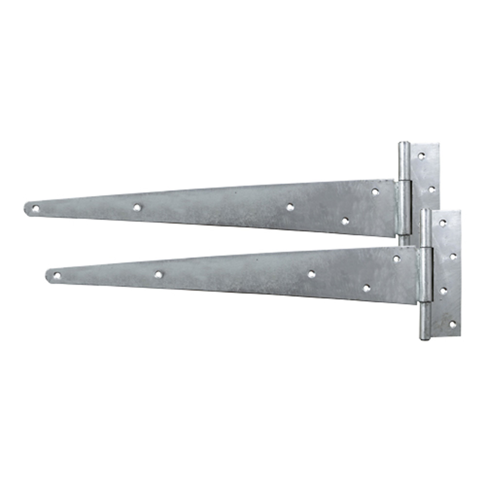 Pair of Strong Tee Hinges - Hot Dipped Galvanised (14")
