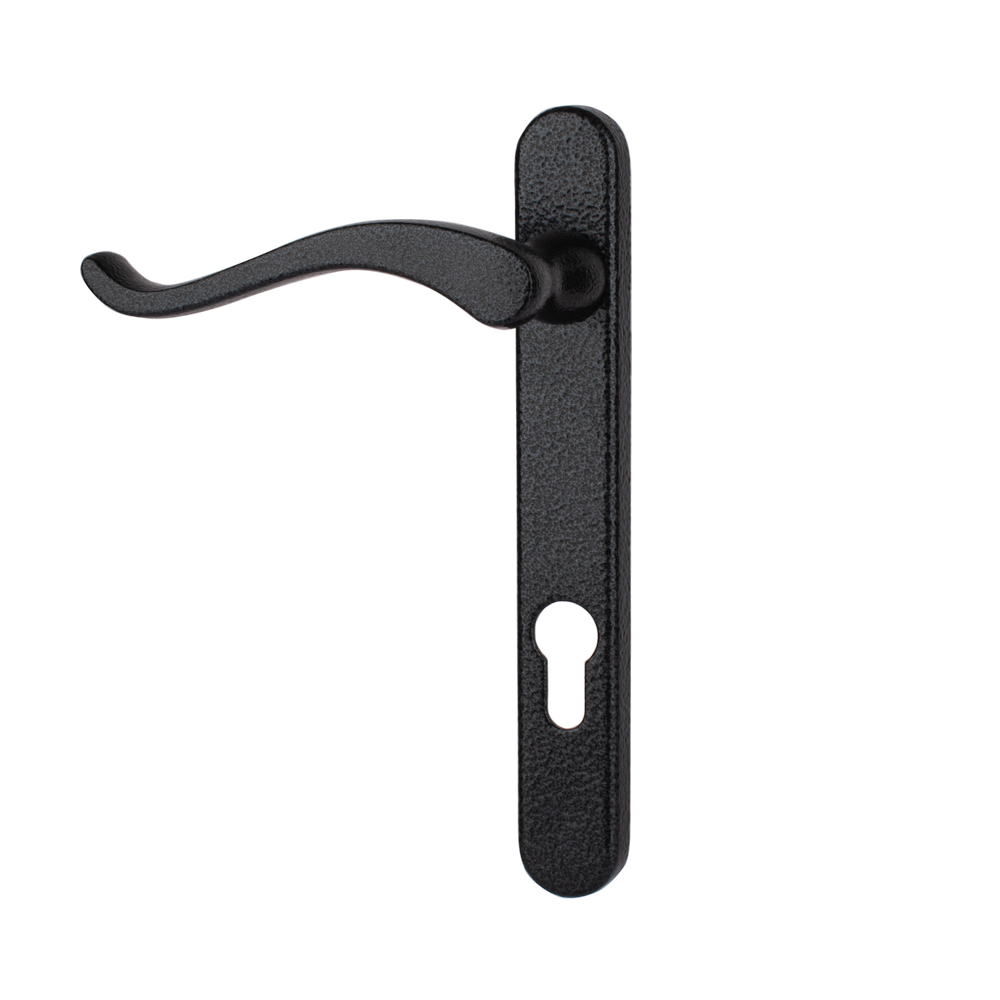 Timber Series Windsor Swan Door Handle - Black (Right Hand) - (Sold in Pairs)