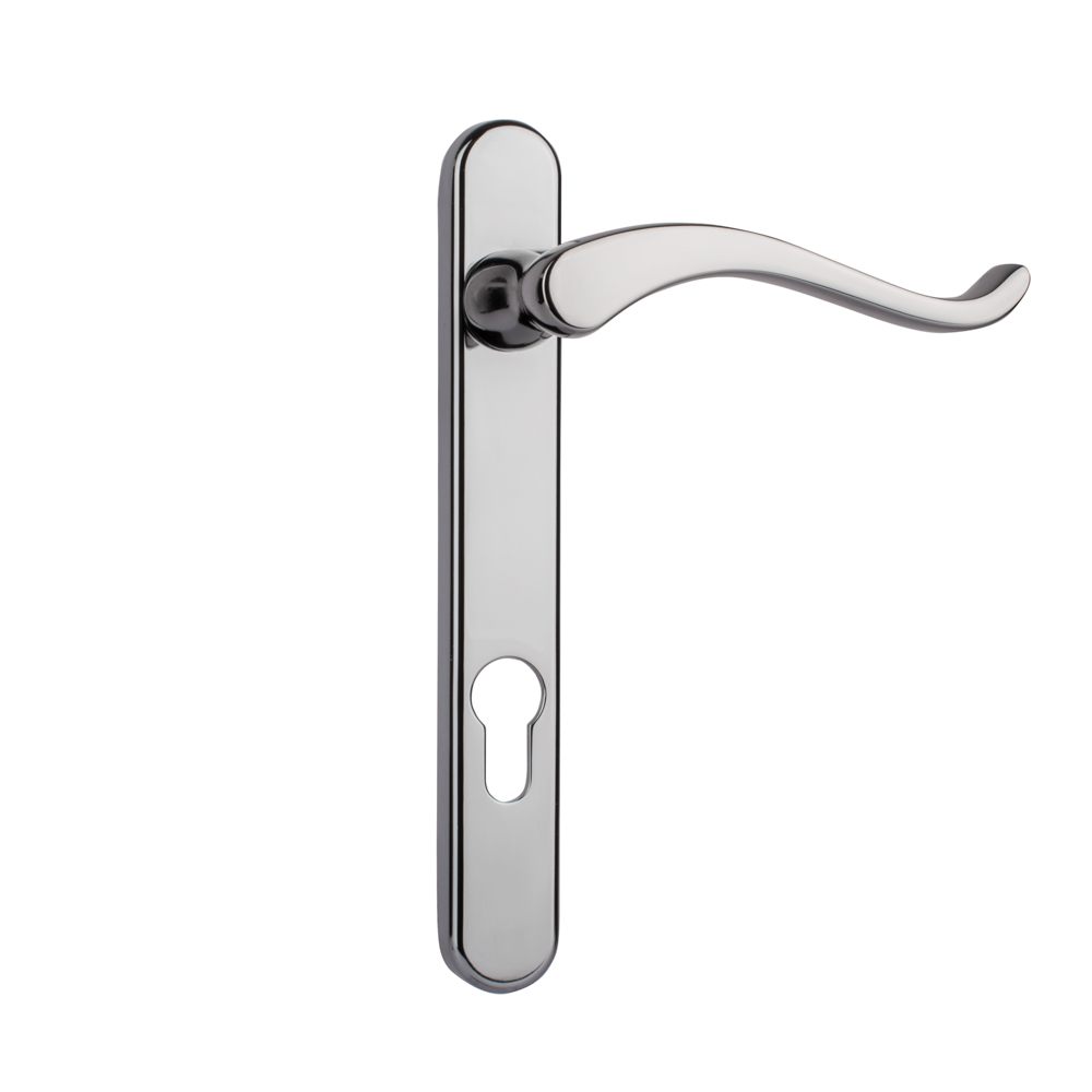 Timber Series Windsor Swan Door Handle (Left Hand) - Hardex Chrome - (Sold in Pairs)