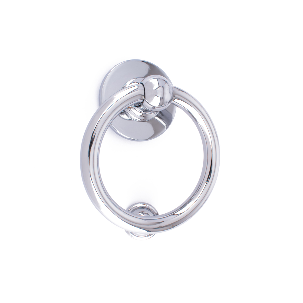 Timber Series Bull Ring Door Knocker - Hardex Chrome