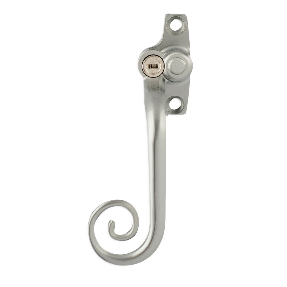 Timber Series Monkey Tail Espag Window Handle (Key Locking) - (Left Hand) - Hardex Graphite