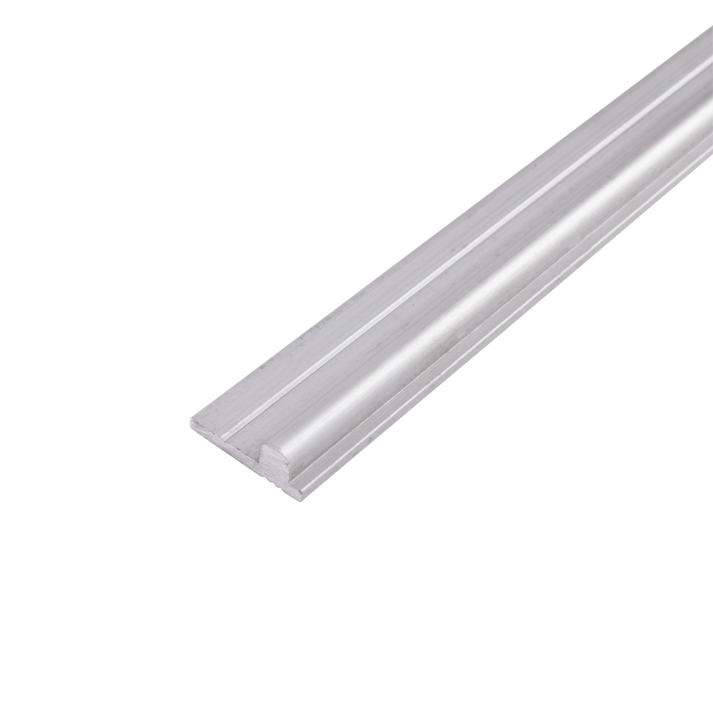 Vista Bottom Aluminium 'P' Track - Silver (3.0m)