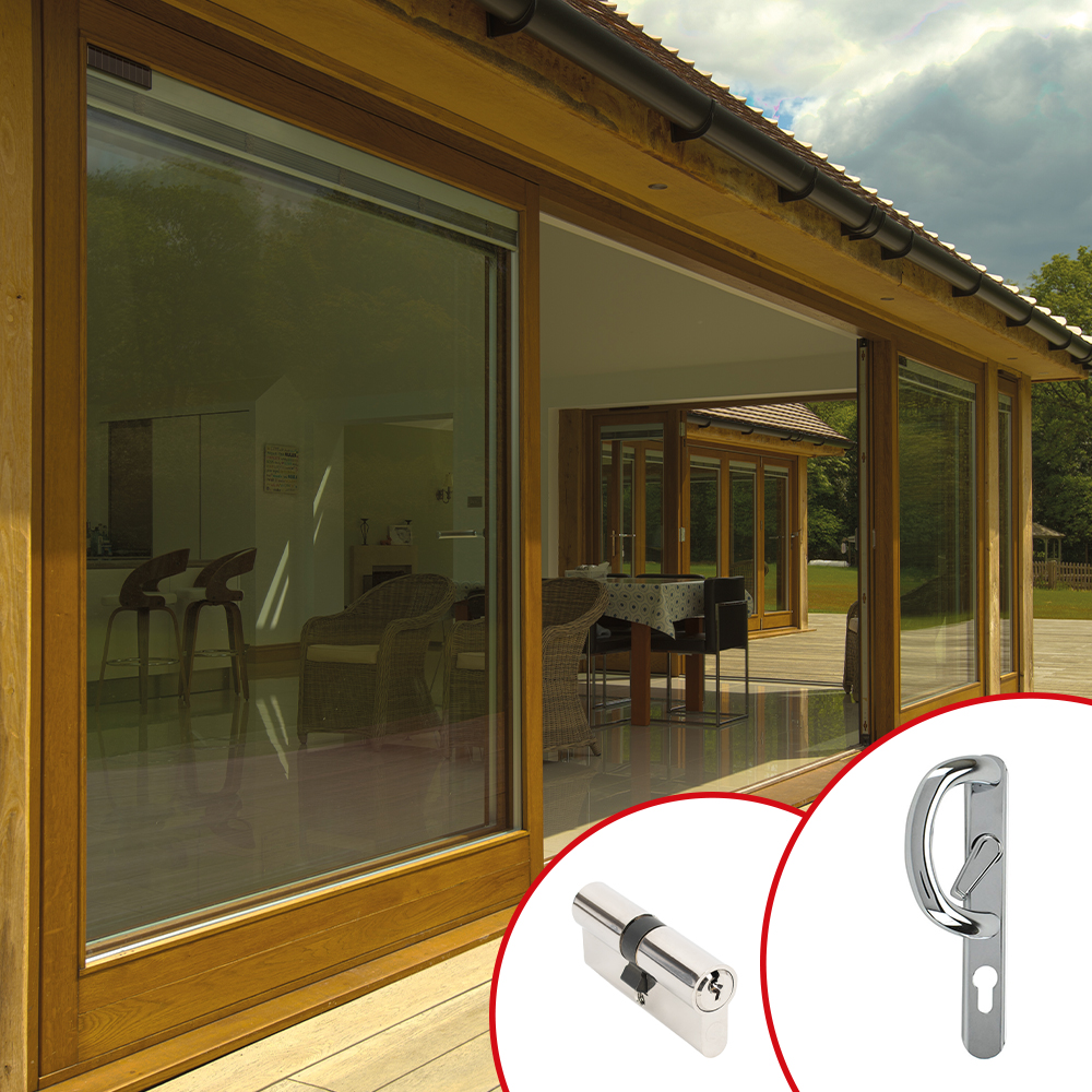 Vista Patio Door Kit - Polished Chrome