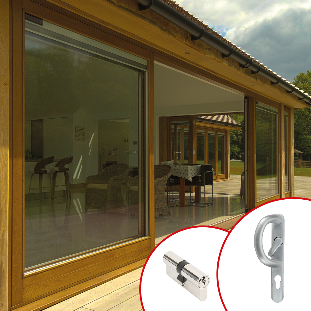 Vista Patio Door Kit - Satin Chrome