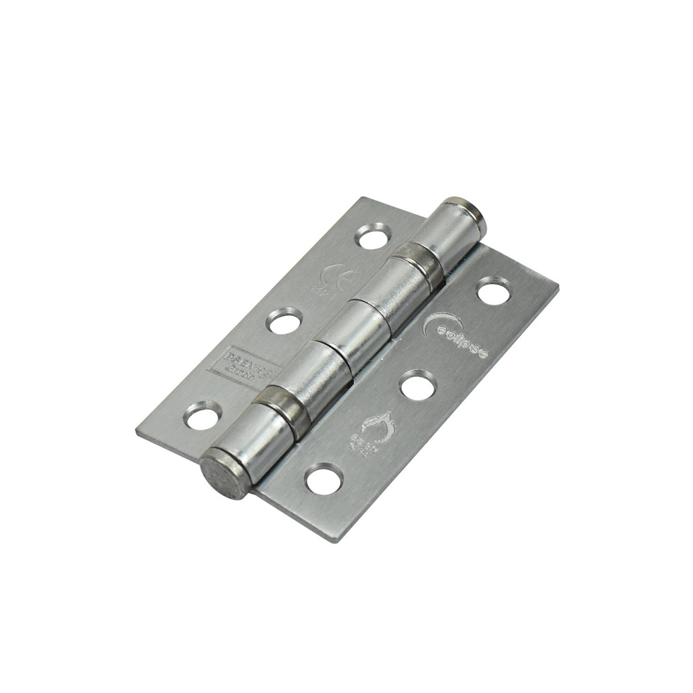 Eclipse 3 Inch (76mm) Ball Bearing Hinge Grade 7 - Satin Chrome (Sold in Pairs)