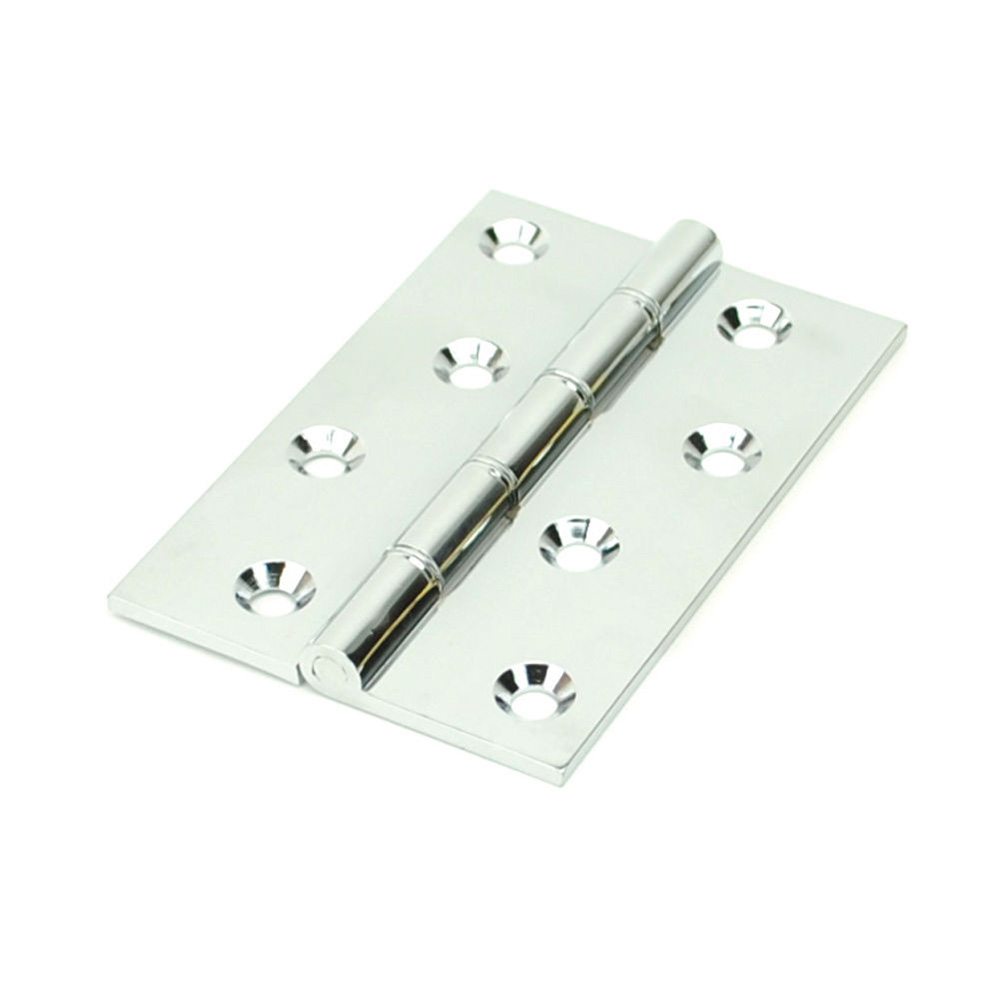 Eclipse 4 Inch (102mm) Phosphor Bronze Washered Hinge - Polished Chrome (Sold in Pairs)