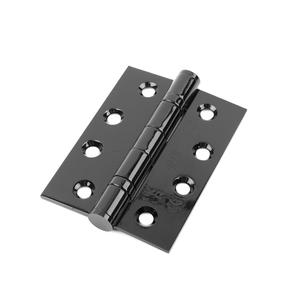 Eclipse 4 Inch (102mm) Ball Bearing Hinge - Black (Sold in Pairs)