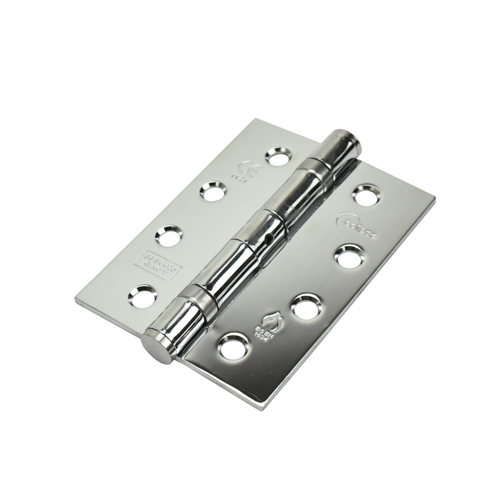 Eclipse 4 Inch (102 x 76mm) Grade 11 Ball Bearing Hinge - Polished Stainless Steel (Sold in Pairs)