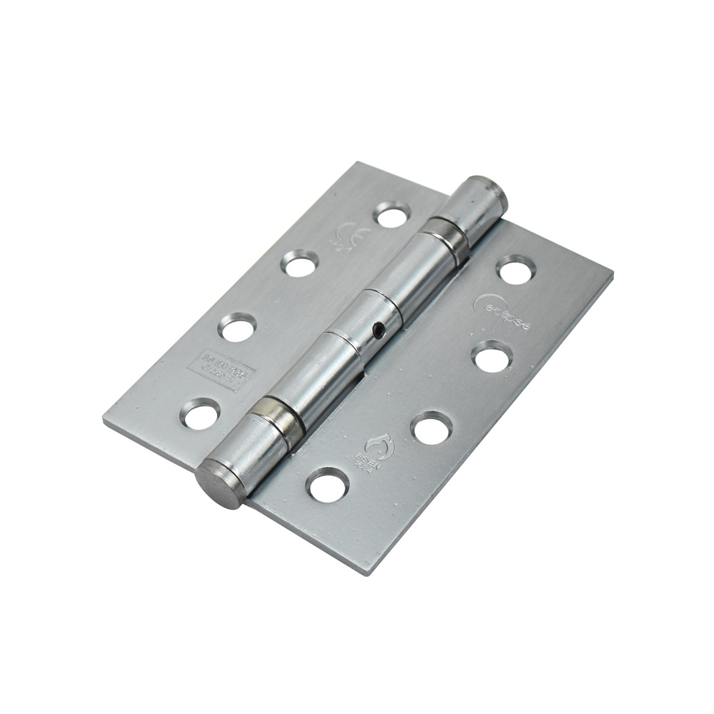 Eclipse 4 Inch (102 x 76mm) Grade 11 Ball Bearing Hinge - Satin Stainless Steel (Sold in Pairs)
