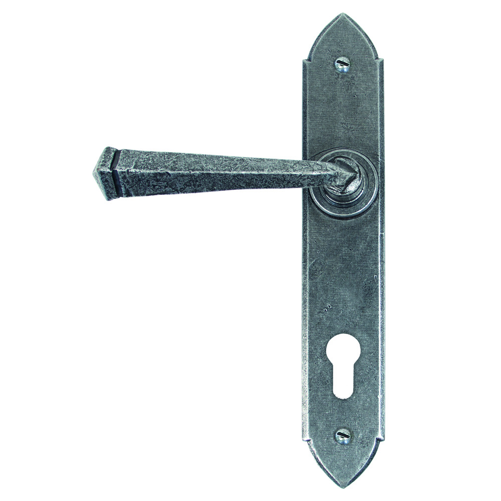 From The Anvil Gothic Door Handle - Pewter