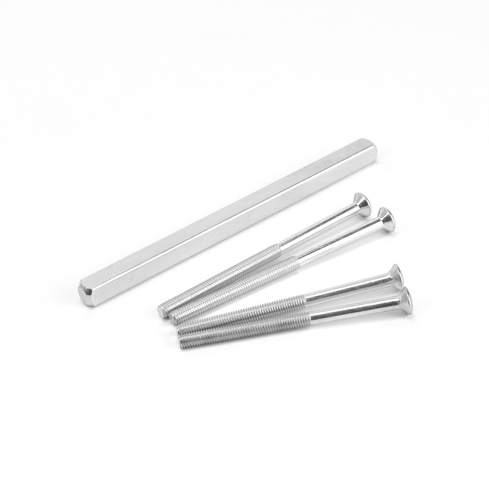 Replacement 126mm Spindle and Machine Screws - Polished Chrome