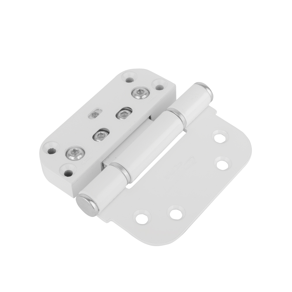 White Nico Load Pro 3D Adjustable Door Hinge