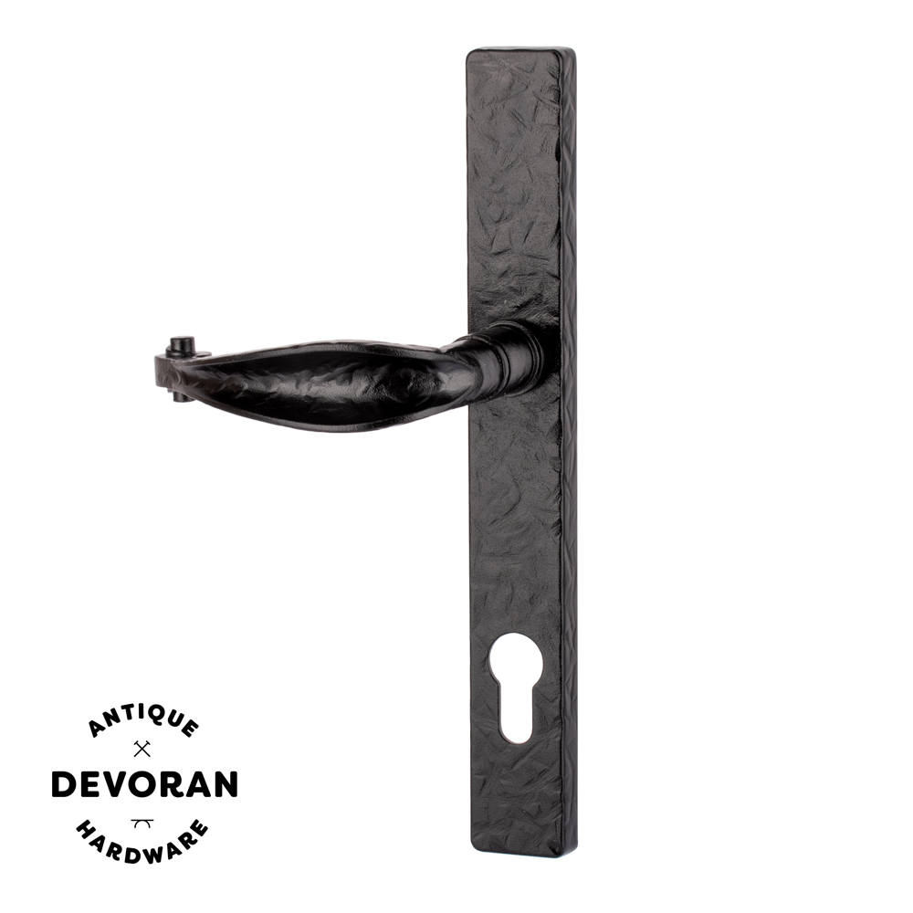 Devoran Curved Door Handle - Black