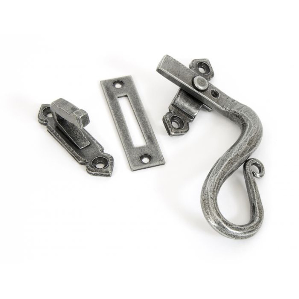 From the Anvil Locking Shepherd's Crook Fastener - Pewter (Right Hand)
