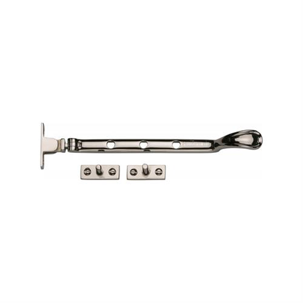 Heritage Brass 8" Spoon End Casement Stay - Polished Nickel